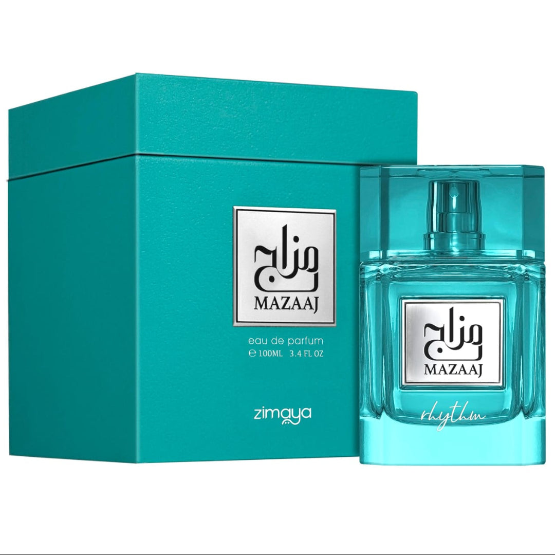 Mazaaj Rhythm by Zimaya 100ml EDP unisex Malaysia – haruman citrus fruity mewah & tahan lama