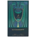 Maison Alhambra La Charmante — Dark green box with art deco design in blue and green, featuring a shield with a deer and "MAISON ALHAMBRA" text.