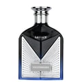 Maison Alhambra Victorioso Legacy by Maison Alhambra 100ml EDP — A black and blue gradient glass perfume bottle with a silver metallic accent and a silver cap, featuring the text 'LEGACY' and 'VICTORIOSO'.