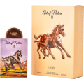Lattafa Pride Art of Nature II Horse by Lattafa Pride 100ml EDP — A perfume box and bottle featuring embossed horses, with the box showing a mother and foal running, and the bottle displaying a similar design against a desert landscape.
