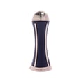 Lattafa Pride Al Khas Winners Trophy Gold 100ml — A dark blue, hourglass-shaped trophy with gold accents and a gold globe top, standing against a white background. | Lattafa Pride Al Khas Winners Trophy Gold 100ml — Piala berbentuk jam pasir biru gelap dengan aksen emas dan bahagian atas berbentuk glob emas, berdiri