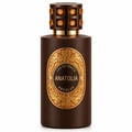 French Avenue Anatolia Absolus Les Extraits Unisex — Botol minyak wangi coklat gelap dengan label emas berukir dan penutup bertatah permata.