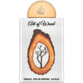 Lattafa Pride Art of Wood by Lattafa Pride 100ml EDP — White bottle with a wood grain design and a stylized tree silhouette inside, topped with a gold cap.