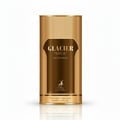 Maison Alhambra Glacier Gold — Gold cylindrical bottle with a dark brown label featuring the brand logo and product name.