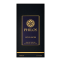 Maison Alhambra Philos Opus Noir — Black box packaging with gold accents, featuring the brand logo and product name in gold lettering.