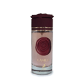 Maison Alhambra Camille by Maison Alhambra 100ml EDP — A tall, clear glass perfume bottle with a deep red rose-shaped cap and a red rose-embossed design on the front, featuring gold accents and the name 'CAMILLE' in gold lettering.