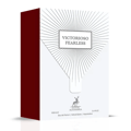 Maison Alhambra Victorioso Fearless by Maison Alhambra 100ml EDP — A maroon and white perfume box with a sunburst design and the text 'VICTORIOSO FEARLESS' inside a rectangle.