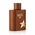 Maison Alhambra Galactic Men Intense by Maison Alhambra 100ml EDP — Brown hexagonal bottle with gold star emblem and gold text 'GALACTIC MEN INTENSE'