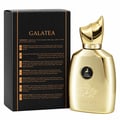 Maison Alhambra Galatea by Maison Alhambra 100ml EDP Unisex — Gold-capped perfume bottle and black box with multilingual warnings and ingredients.