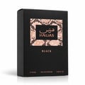 RASASI Hawas Black For Him oleh Rasasi 100ml EDP — Kotak minyak wangi hitam dengan perincian corak kulit ular dan aksen emas ros, menampilkan teks Arab dan Inggeris.