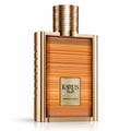 Khadlaj Karus Amber Gold 100ml EDP Unisex — A rectangular gold-trimmed perfume bottle with a textured amber-colored body and a fluted gold cap, featuring a gold label with black text reading 'KARUS AMBER GOLD'.