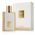 Karus Secret Musk by Khadlaj — White ribbed perfume bottle with gold accents and cap, next to its white textured box with gold label.