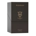 Bujairami Kingsman oleh Bujairami 100ml Extrait de Parfum — Kotak minyak wangi coklat gelap berbentuk segi empat dengan logo dan teks emas, menampilkan mahkota dan huruf B, dengan teks 'EXTRAIT DE PARFUM Natural Spray 3.4 FL OZ e 100ml' di bahagian bawah.
