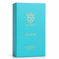 Bujairami Non Stop by Bujairami 100ml Extrait — Turquoise textured box with gold embossed logo, brand name, and product details.