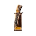 French Avenue Obsidian French Avenue Eau De Parfum 100ml Unisex — Tall rectangular glass bottle with golden ornate detailing and a curved, textured gold cap, filled with amber liquid.