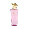 Bujairami Only Ever by Bujairami 100ml EDP — Pink glass perfume bottle with a faceted gold cap, featuring a crown logo and text 'En Bujairami Oud Only Ever' and 'Emirates Oud' at the base.