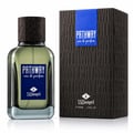 TADangel Pathway by Tad Angel 100ml EDP Men — Green glass perfume bottle with textured dark brown cap and dark grey embossed box with blue label