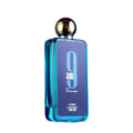 Afnan 9AM Dive by Afnan EDP 100 ml For Men — Botol kaca biru jernih berbentuk segi empat tepat dengan penutup bulat berkilat emas, label biru gelap dengan tulisan '9 am Dive' dan 'AFNAN'