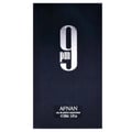 Afnan 9PM by Afnan 100ml EDP Men — Black box with vertical lines, large silver '9' and 'pm'