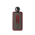 Afnan 9 PM Rebel by Afnan EDP 100 ml Men — Rectangular red-rimmed bottle with a dark gray face featuring a large red 9 and