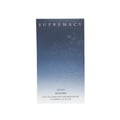 Afnan Supremacy Incense — A blue gradient box with embossed "SUPREMACY" text and a stylized "A" logo with leafy accents.