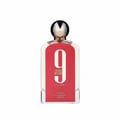 Afnan 9 AM – Pour Femme by Afnan Perfumes – 100 ml for Women. A clear glass perfume bottle with a red label featuring the number 9 and 'am pour femme' in gold lettering, topped with a silver and black cap.