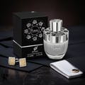 Afnan Rare Carbon by Afnan Perfumes – 100 ml for Men, with box, cufflinks, and folded shirt cuff