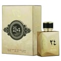 Ard Al Zaafaran Oud 24 Hours Majestic 100ml EDP Man – Gold bottle and matching box with Arabic script and ornate design