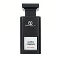 Grandeur Ultra Famous by Grandeur Elite — Black rectangular perfume bottle with a white label displaying 'ULTRA FAMOUS' and 'EAU DE PARFUM'.