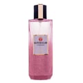 Grandeur Glitz Glam by Grandeur Elite 100 ml for Women — Square pink glitter perfume bottle with a gold and black cap, featuring a purple label with gold text.