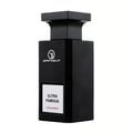 Grandeur Ultra Famous by Grandeur Elite – Black square bottle with white label showing "ULTRA FAMOUS EAU DE PARFUM" and Grandeur logo.