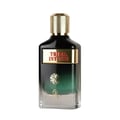 Grandeur Tribal Intense by Grandeur 100ml EDP Men — A clear glass perfume bottle with a black gradient to green, featuring a gold cap and a gold label with red text reading 'TRIBAL INTENSE'.