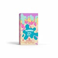 Grandeur Berry Blast by Grandeur Tubbees 50ml Woman — Kotak minyak wangi berwarna-warni dengan rekaan cat menitis dan tulisan 'TUBBEES Berry Blast' dalam percikan biru.