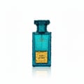 Grandeur Port La Mer Grandeur Elite 100ml EDP — Teal glass perfume bottle covered in water droplets, with a gold label.