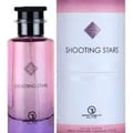 Grandeur Shooting Stars City by Grandeur Elite 100ml EDP — Pink and purple gradient glass bottle with a black cap, next to its white and pink cylindrical box with diamond logo.