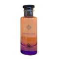 Grandeur Shooting Stars City by Grandeur Elite 100ml EDP — A tall, clear glass perfume bottle with an iridescent gradient from orange to purple, featuring a black cap and silver accents. The label reads 'SHOOTING STARS' with a geometric emblem above.