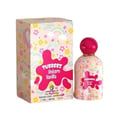 Grandeur Unicorn Vanilla by Grandeur – 50 ml for Her perfume bottle and box with pink and yellow floral patterns, rainbow accents, and a pink splash design.