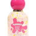 Grandeur Unicorn Vanilla Eau de Parfum – A pink spherical cap sits atop a white perfume bottle adorned with pastel unicorn and floral patterns, featuring a pink splash graphic with the text 'TUBBEES Unicorn Vanilla'.