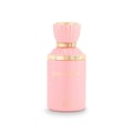 Gulf Orchid Sunset Kiss 100ml EDP Woman — Pink perfume bottle with gold accents and fluted cap, featuring 'Sunset Kiss' text in gold.