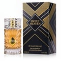Gulf Orchid Sweet Heaven by Gulf Orchid 100ml EDP Unisex — A clear glass perfume bottle with gold accents and a gold label reading "SWEET HEAVEN", next to its black and gold patterned gift box.