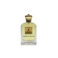 Khadlaj Hareem Al Sultan Gold 75ml Khadlaj — Clear glass perfume bottle with gold cap and red gem accent, featuring a gold label with Arabic and English text.