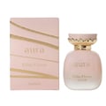 Khadlaj La Fede Elegant Crisp Flower 100ml EDP — Pink perfume bottle with gold floral cap and matching pink box with gold ribbon detail