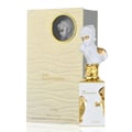 Lattafa Her Confession by Lattafa 100ml EDP — White bust bottle with gold accents and matching box with a circular inset of the bust.