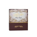 Lattafa Khalis Pure Oudi by Lattafa EDP 100ml — A square perfume box with ornate gold Arabic calligraphy and scrollwork on a textured grey background, featuring the text 'Pure Oudi' and product details.