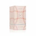 Lattafa Hayaati Florence by Lattafa 100ml EDP Women — A light pink and white patterned perfume box with gold accents and Arabic calligraphy.