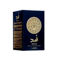 Lattafa Asad by Lattafa EDP 100 ml Men — Black bottle with gold accents, cracked open with spices, peppercorns, and