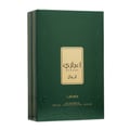 Lattafa Ejaazi by Lattafa Perfume 100 ml for Men — Green box with gold embossed pattern and Arabic text