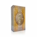 Lattafa Rouat Al Musk by Lattafa 100ml for Women — A rectangular perfume box with a textured gold and cream design, featuring an oval emblem with Arabic calligraphy and the text 'ROUAT AL MUSK'.