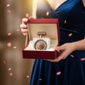 Lattafa Pride Nebras Elixir by Lattafa untuk Wanita – 100 ml, dipamerkan dalam kotak baldu merah mewah dengan botol minyak wangi putih berhias elemen gangsa dan penutupnya.