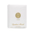Lattafa Opulent Musk by Lattafa 100ml EDP Unisex — White textured box with gold emblem and text details, showing the front of the packaging.